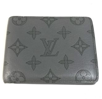 Louis Vuitton Monogram Shadow Gray Monogram Shadow Wallet (Bi-Fold) (Pre-Owned)