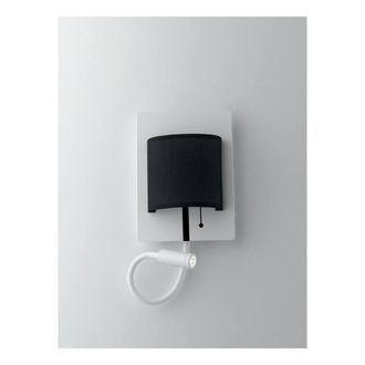 Netlighting POP LED 2 Light Reading Light White black 480+100lm 4000K 22x16x7.5cm | Size: 22x16x7.5 cm