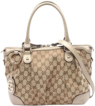 Gucci Borsa Vintage GG Canvas Pre-owned - - Pre-owned - Donna - Beige - ONE SIZE