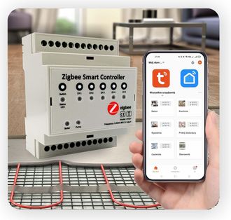 OEM Controlador De Calefacci&oacute;n Por Suelo Radiante Zigbee Plus - 5 Zonas