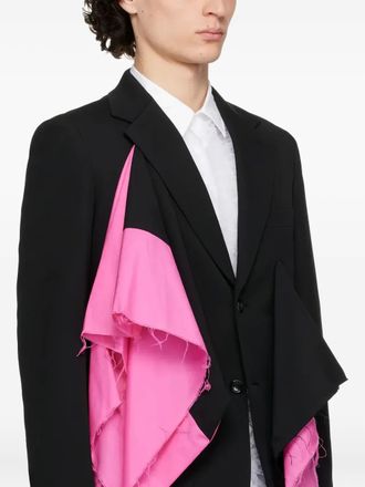Comme Des Gar&ccedil;ons ruffled jacket - men - Fabric - M - Black