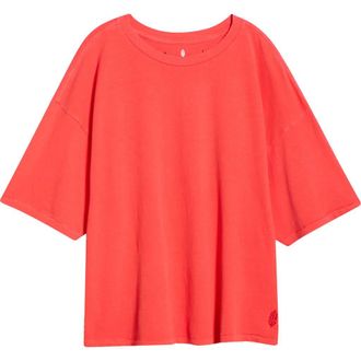 Free People FP Movement Tackle Cotton T-Shirt in Grapefruit at Nordstrom, Size X-Small Regular