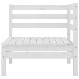 Berkfield Home Durable 3 Piece Garden Lounge Set Solid Pinewood White