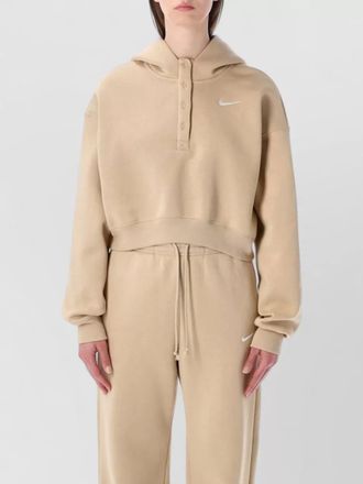 Nike oversized cropped hoodie