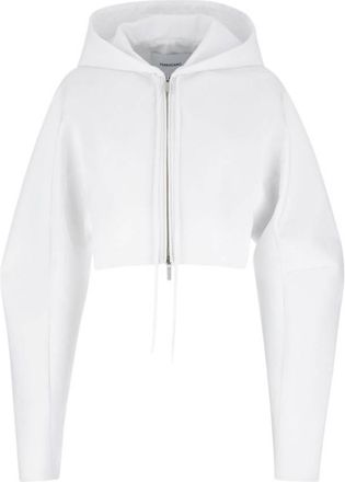 Ferragamo Cotton Faille Cropped Jacket, Brand Size 46 ( US Size 12 )