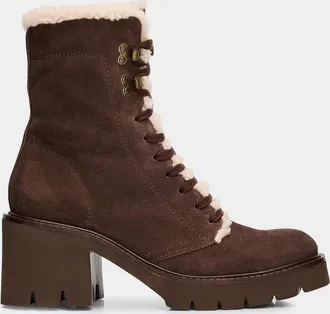 Pedro Garcia Zineta 65MM Shearling-Lined Leather Boots