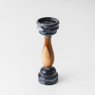 Mela Artisans Signature Pillar Candleholders in Black at Nordstrom