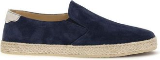 Brunello Cucinelli Blue Calf Leather Bos Taurus Mens Espadrilles