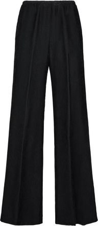 Forte_Forte Wide Broeken - Dames - Wijde Broeken - Zwart - XS - Broeken