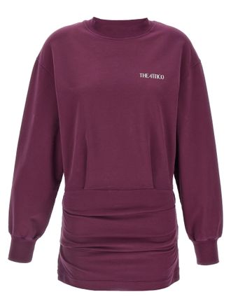 The Attico Bordeaux Cotton Short Womens Dress