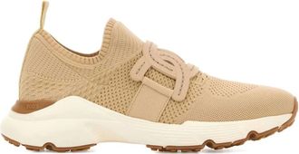 Tod's Beige Gebreide Instap Sneakers - Dames - Sneakers - Beige - 37 EU - Schoenen
