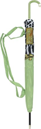 Moschino Damens Regenschirm Polyester Schwarz/Pistazie