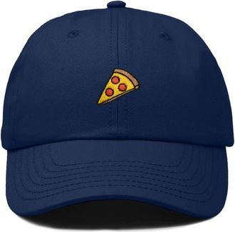 Dalix Pizza Slice Embroidered Dad Hat in Navy Blue at Nordstrom