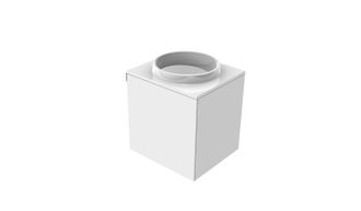 Emco Evo 450 Lavabo Para Invitados, Blanco &Oacute;ptico, 450x450x508mm, - Emco