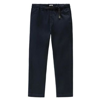 Woolrich Straight Trousers, male, Blue, XL, Blue Melton Easy Pant