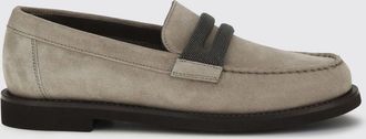 Brunello Cucinelli Mocassino Brunello Cucinello in camoscio con monile
