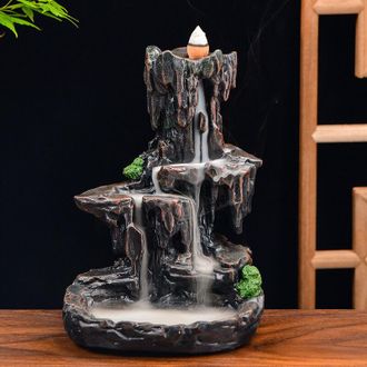 OEM Quemador De Incienso Cascada De Monta&ntilde;a, Soporte Para Varitas De Incienso De Reflujo - Crezuo