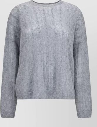 Lisa Yang cashmere silk cable-knit relaxed-fit sweater