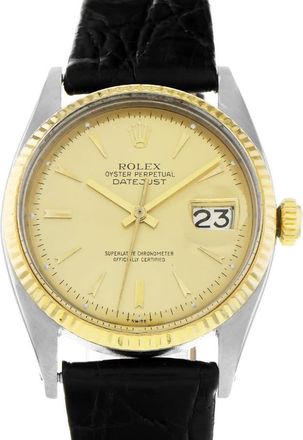 Rolex Pre-owned Rolex Datejust 36 Automatic Champagne Dial Mens Watch 6605 CSL
