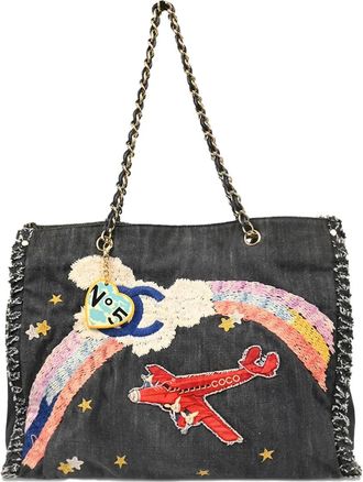 Chanel Borsa tote Night Flight 2006 - Blu