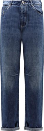 Brunello Cucinelli Leisure Fit Cotton Jeans-Uomo