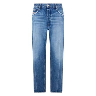 Diesel Straight Jeans, male, Blue, Size: W33 D-Macs Jeans