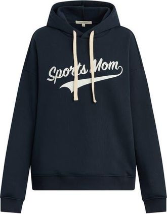 Favorite Daughter The Sports Mom Cotton Blend Fleece Hoodie in Navy/White at Nordstrom, Size X-Small