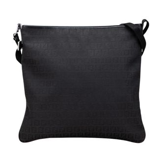 Fendi Pre-owned Classic Textile Shoulder Bag - Dames - Pre-owned - Zwart - Maat: ONE Size