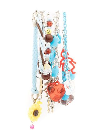 Amir Slama multi-chain bead bracelet - Multicolour