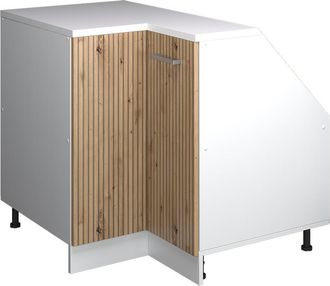 Vicco Armario Para Techo Inclinado Armario De Esquina Rion, Roble Artesanal, 75.6 X 81.6 Cm Con 1 Puerta, Carcasa Del Armario 60 Cm De Profundidad, Vicco