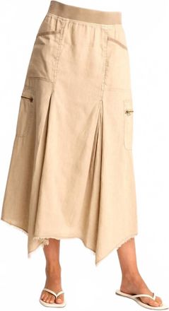Xcvi Womens Doak Skirt In Khaki