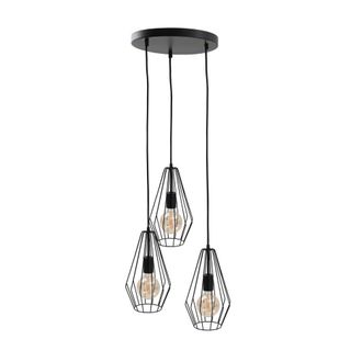 Netlighting Lex Cluster Pendant Ceiling Light Black 32cm 3x E27