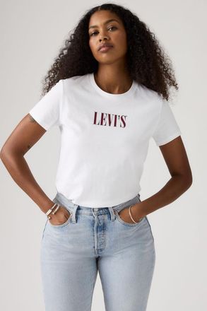 Levi's T-shirt The Perfect - Donna - XL - Bianco / Serif Stud Outline Bright White