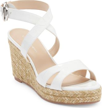 Stuart Weitzman Zuzu Espadrille Wedge Sandal in White. at Nordstrom Rack, Size 10.5