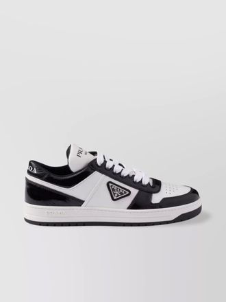 Prada leather low-top sneakers