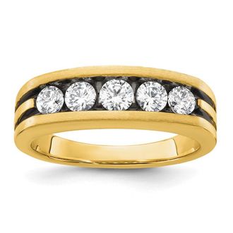 Diamond2Deal 14k Yellow Gold Lab Grown Diamond Wedding Band Ring 1Ct Clarity- VS Color- G-H