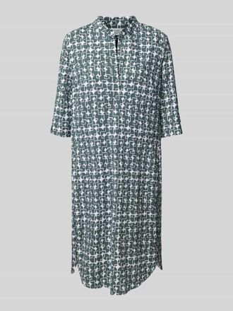 robe l&eacute;g&egrave;re Knielanges Kleid mit Stehkragen in Gruen, Gr&ouml;&szlig;e 40