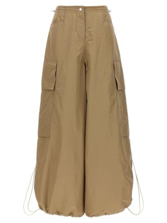 Palm Angels Beige Polyamide Casual Womens Pants
