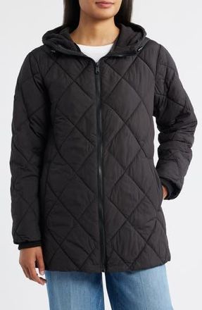 Bernardo Quilted Packable Puffer Jacket in Black at Nordstrom Rack, Size Medium