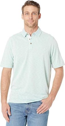 Johnston & Murphy Vintage Slub Polo Mens Clothing Mint : 2XL, Polyester/Modal