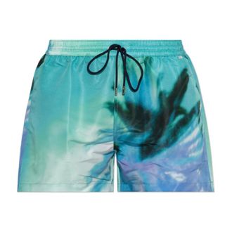 Paul Smith Heren, Badkleding, Groen, Maat: L Leer