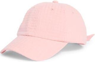 Nordstrom Rack Seersucker Baseball Cap in Pink at Nordstrom Rack