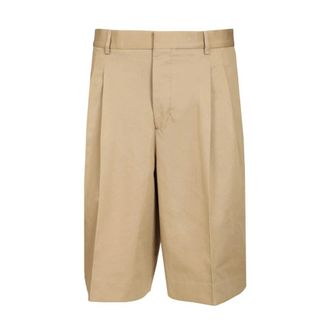 Ami Wide Bermuda Shorts - female - Ami Paris - Casual Shorts - Beige - 2XL - Shorts
