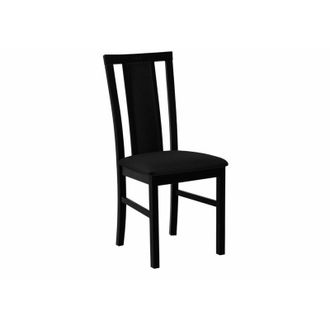 Mirjan24 Silla Victorville 157, Negro, 93x43x40cm, Tapiz, De Madera, Madera, Muebles Ya Montados