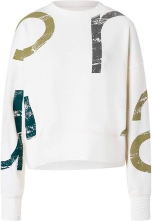 super.natural Capital Logo Krissini Pullover f&uuml;r Damen | wei&szlig;