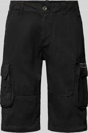Alpha Industries Alpha Industries Bermudas mit Pattentaschen und Logo-Stitching in Black, Gr&ouml;&szlig;e 29