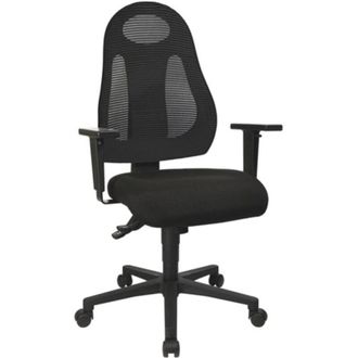 Topstar Silla Giratoria De Oficina Con Tecnolog&iacute;a Sincronizada Negro / Negro 420-530mm Sin Reposabrazos