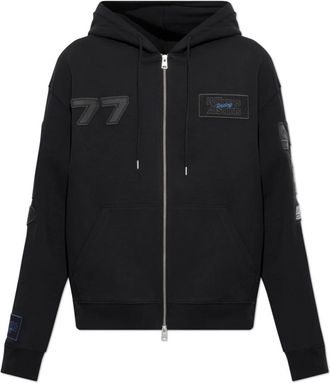 AllSaints Apex Hoodie - Heren - Vesten met rits - Zwart - XL - Katoen - Hoodies & sweatvesten