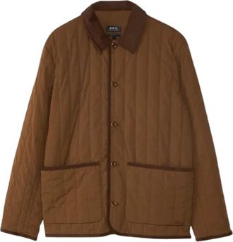 A.P.C. Leone Jacket - Heren - Zomerjassen - Bruin - XL - Jassen
