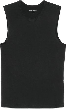 Officine G&eacute;n&eacute;rale Zwarte Tank Tee Lyocell - Dames - Tops zonder mouwen - Zwart - S - Tops